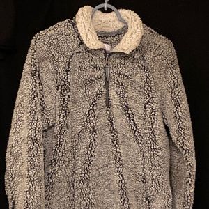 Member's Mark Womens 1/4 Zip Cozy Sherpa Pullover